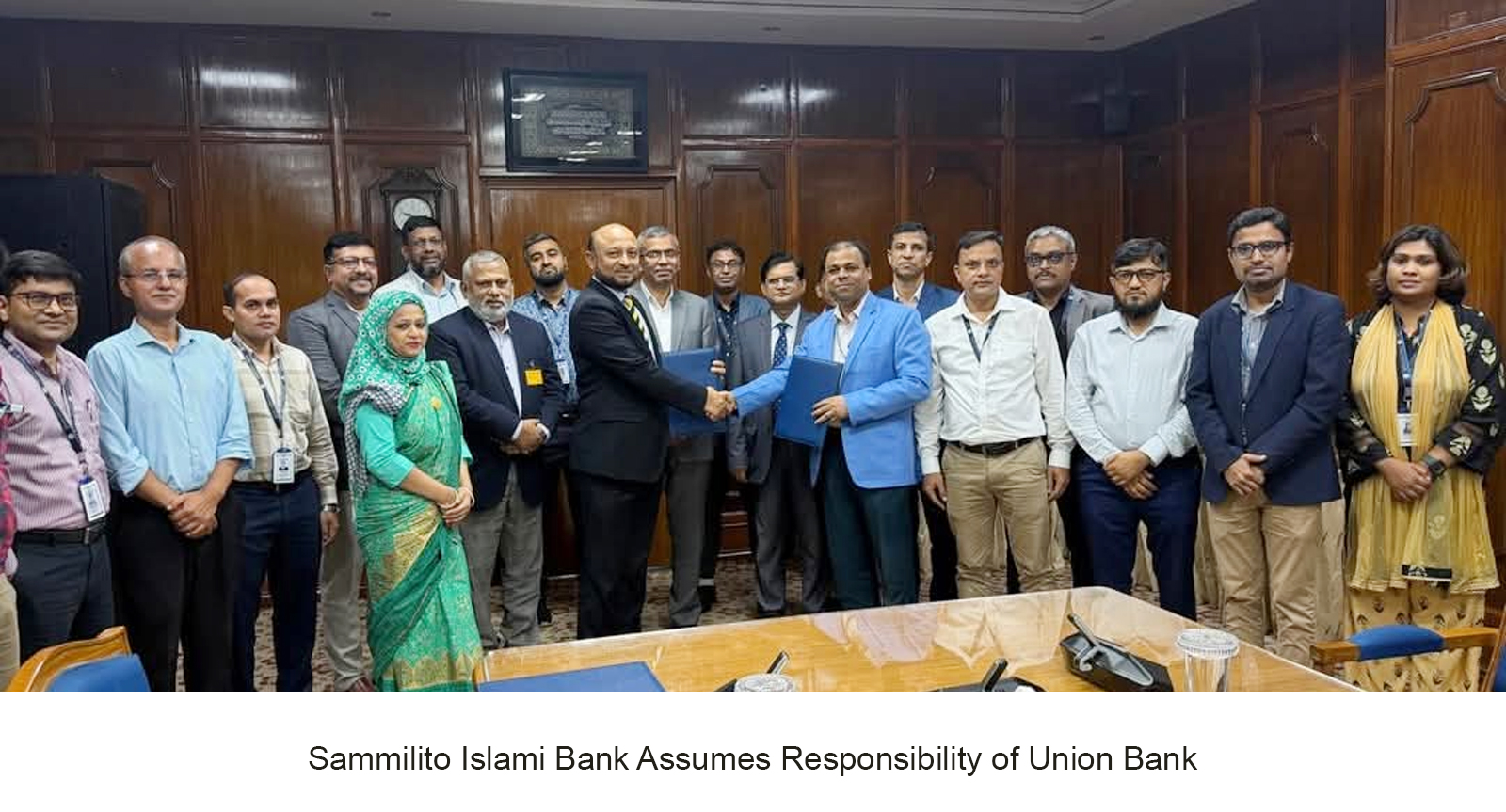 Sammilito Islami Bank Assumes Responsibility of Union Bank