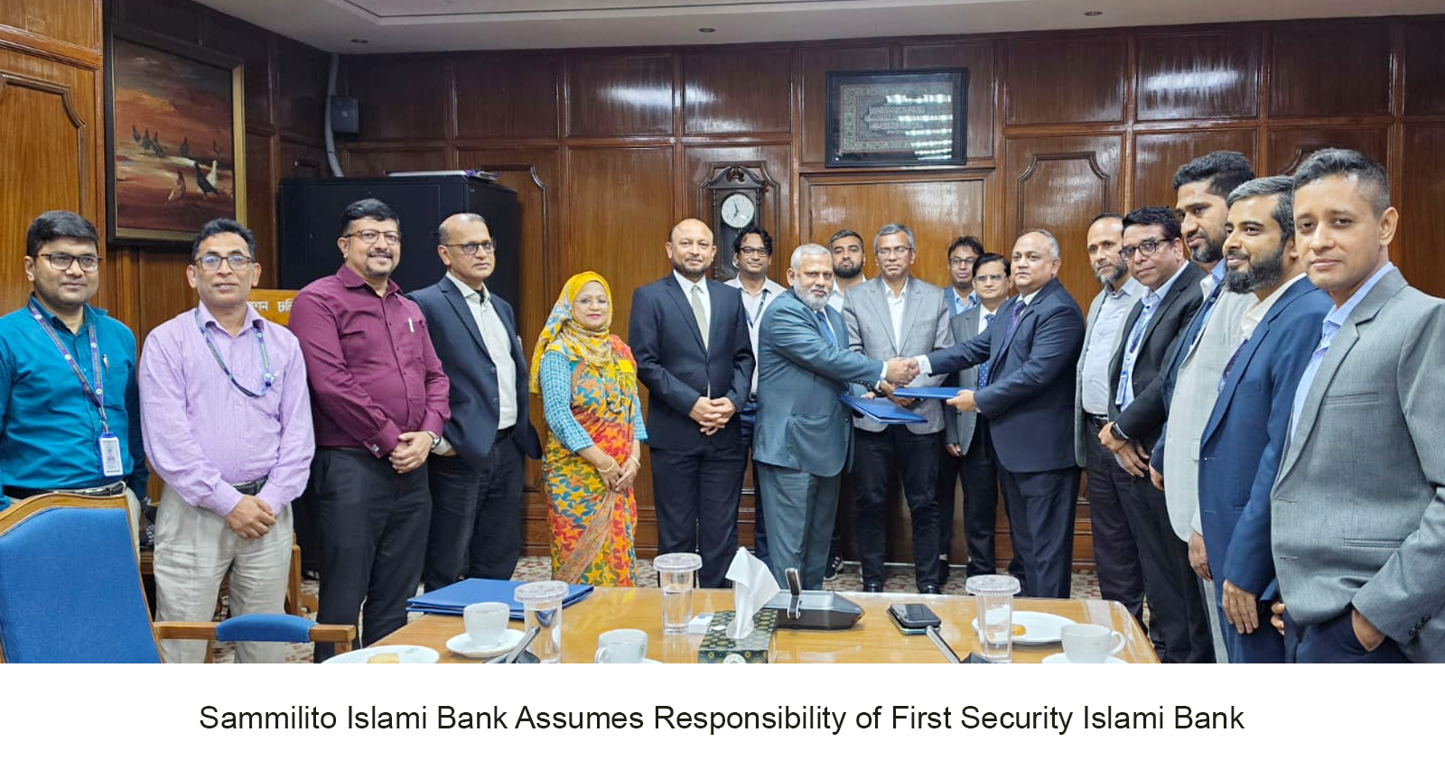 Sammilito Islami Bank Assumes Responsibility of First Security Islami Bank